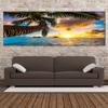 Landscape Sunset Beach Cloud Seascape Canvas Painting Tropics Palm Tree Coast Posters and Prints Wall Art Home Decor No Frame