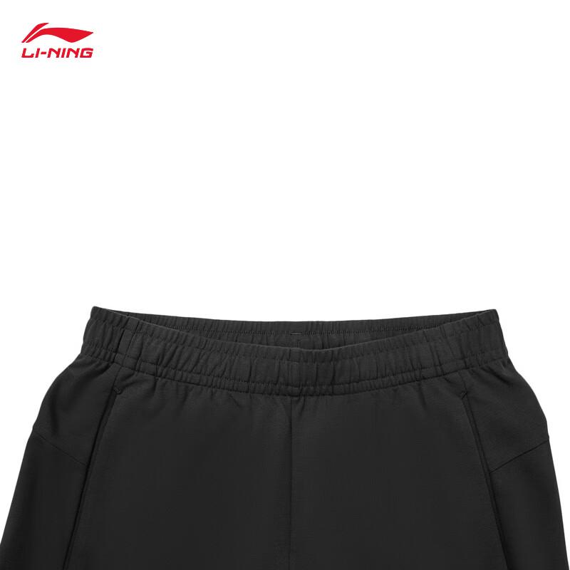 Li-Ning Мужские прямые спортивные штаны из влагоотводящего трикотажа AKYW061