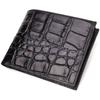 Men's Wallet Made of Genuine Leather with Crocodile Effect CANPELLINI 21866 Black