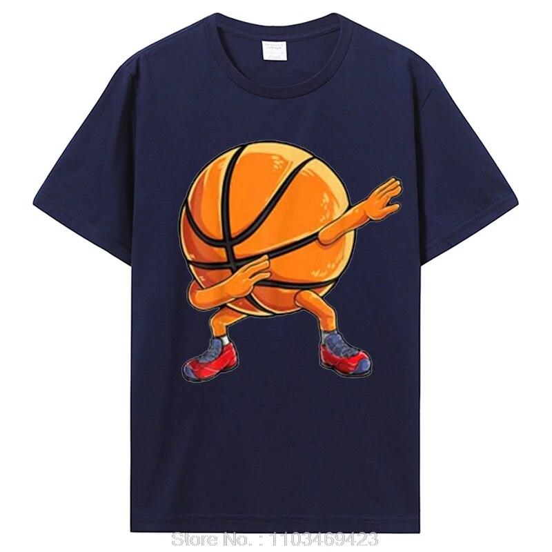Забавный баскетбольный мяч унисекс, женская спортивная футболка с плеером Dab, футболка с рисунком для любителей баскетбола, хлопковые топы, уличная одежда