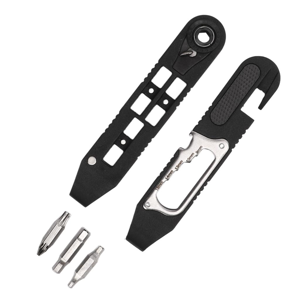 Bike Tire Prying Tool Kit Black Hex Spoke Tyre Lever Ratchet Tool for Bicycle Accessories