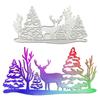 Рождественская елка и олень дизайн шаблон металлический трафарет для DIY Скрапбукинг альбом фото тиснение бумажная карта ремесленный декор