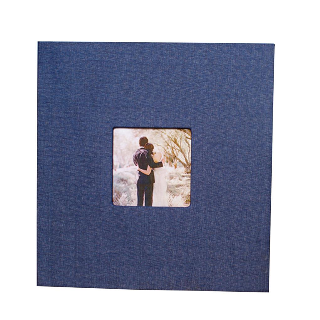 Cloth Cover Self-stick Photo Album Handmade DIY Scrapbook Home Anniversary Picture Album
