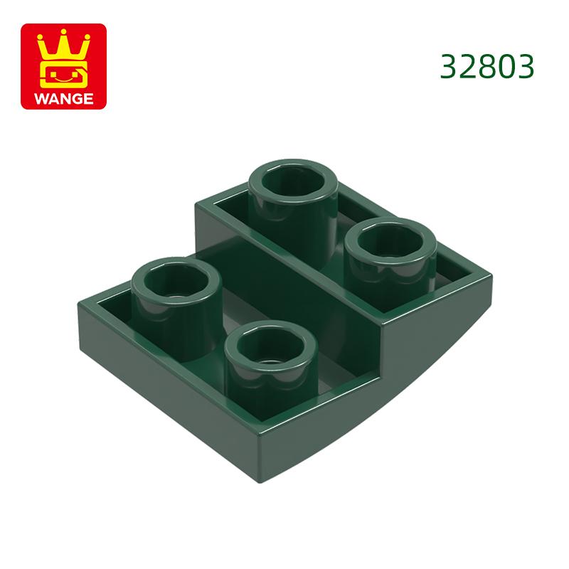 Нетоксичный 150 шт./лот 32803 Наклонный изогнутый 2x2x2/3 Строительный блок Moc Цветные аксессуары Совместимы с Brick DIY Детская игрушка