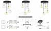 HANGING CEILING LAMP, GLASS PLAFON, LED LAMP