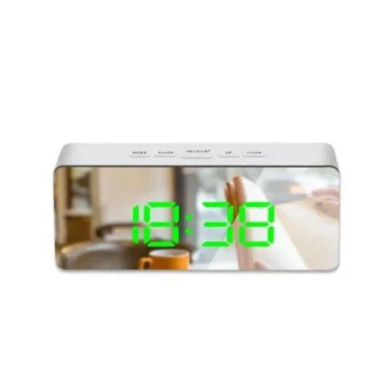 Цифровой будильник с питанием от USB, проектор на 180°, будильник с функцией времени, температуры и повтора сигнала, настольные часы с проектором на 12/24 часа и светодиодными часами