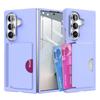Защитный чехол для телефонов со складным экраном, совместимый с iPhone, Samsung Z Fold 7, 6 Fold 7 и Galaxy Z Fold 6, с 2 слотами для кредитных карт