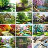5D DIY Diamond Painting Landscape Full Diamond Embroidery Picture Mosaic Rhinestone Landscape Cross Stitch Kit Home Decoration