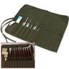 Artist Students Roll Up Canvas Paint Brush Bag Artist Draw Pen Holder Watercolor Oil Brush Cases