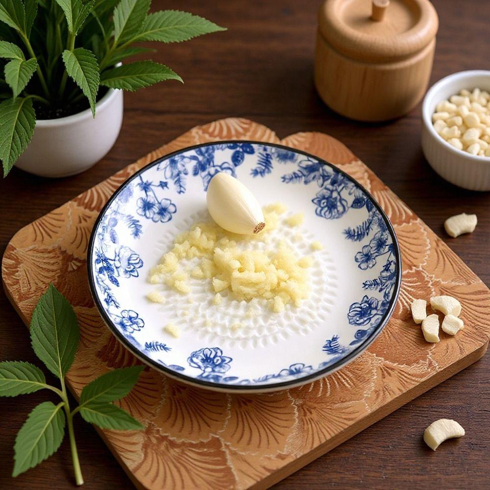 2-in-1 Hand Garlic Ginger Masher Non-Slip Tomato Grater Dish Cheese Carrot Fruits Vegetables