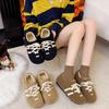 New Winter Fleece Thickened Fluffy Shoes Women's Fleece Thickened Warm Retro Cotton Shoes Lightweight Doudou Shoes