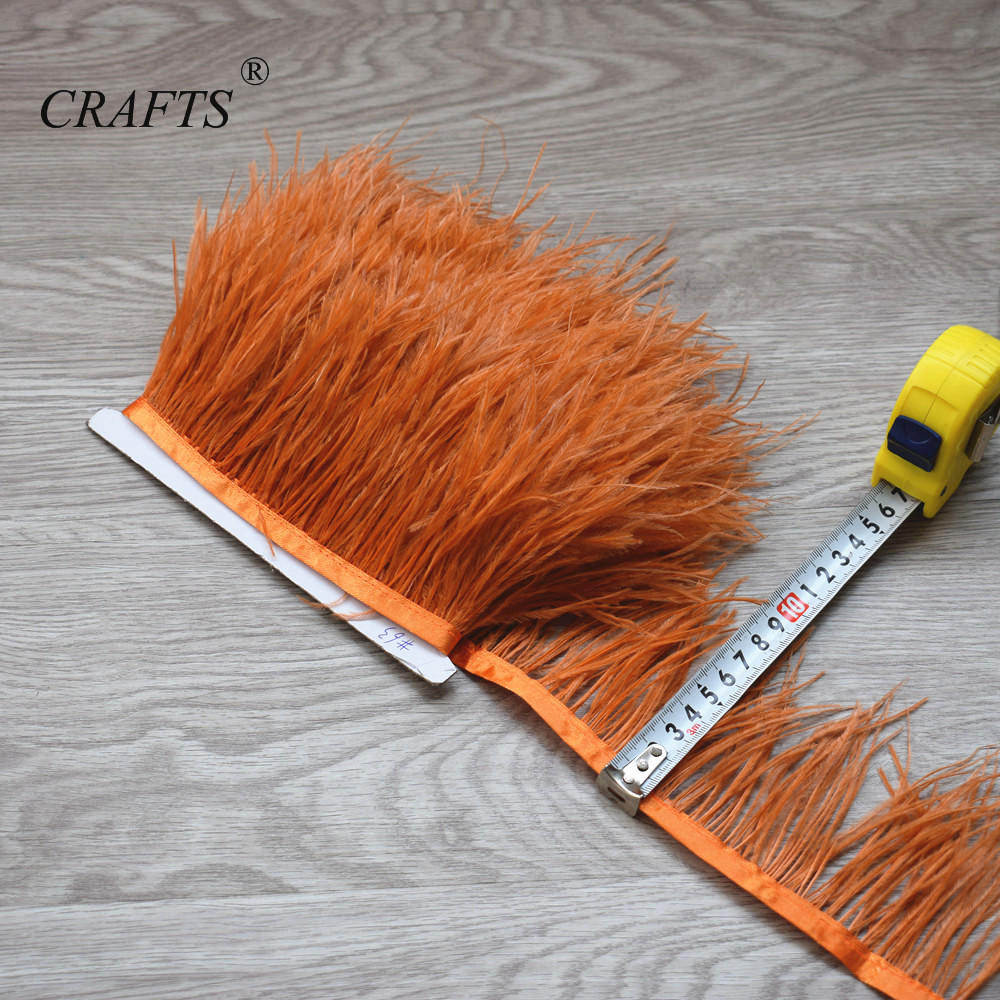 Перо2023 горячо! Пушистая и красивая отделочная ткань с перьями страуса, длина 5-10 м, боковая лента, ширина 8-10 см / Аксессуары для шитья DIY