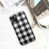 Black White Checkered Phone Case For IPhone 13 12 11 XS X 8 7 6 Plus Mini Pro Max SE 2022 Black Phone Cover