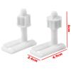 Plastic Bolts Toilet Hinge Screws White 2*Washers 6cm Screw