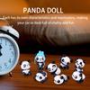 Украшение для салона автомобиля в виде куклы-панды, симпатичное украшение в виде панды, игрушка-панда, 8 шт., маленькая кукла-панда, отправка 20 бесследных клеев для приборной панели стола