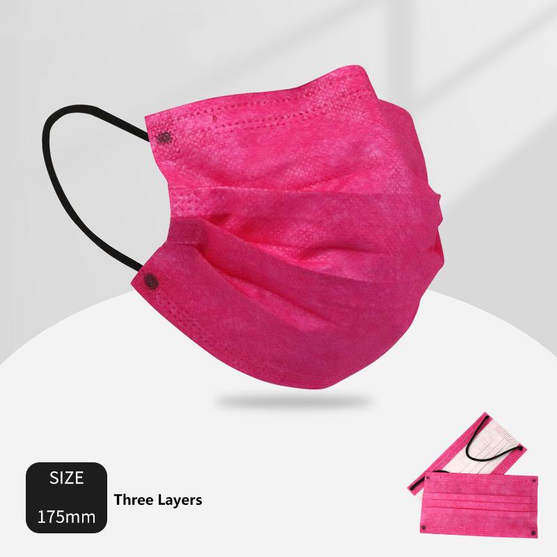50 шт. 3/4 слойные маски для лица из ткани, выдуваемой методом расплавления, одноразовые защитные противопылевые маски для взрослых, нетканые ушные петли