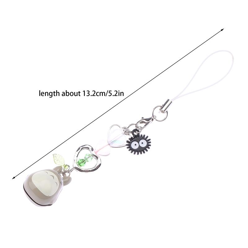 Японский аниме Тоторо телефон шнурок кавайный мультфильм мобильный телефон кулон брелок анти-потеря сотовый телефон ремешки подарки для пары