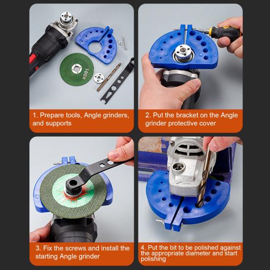 Drill Bit Sharpener Multi-specification Drill Bit Grinding Tool Wide Applicability Easy To Use Drill Bit Grinding Attachment Accessory