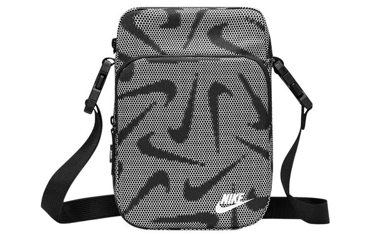 Nike Тканевая сумка через плечо Обычная Унисекс Черный Белый DQ5738-010