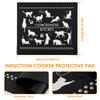 Induction Hob Protector Mat Silicone Induction Cooktop Scratch Cover Multipurpose Electric Stove Mat Cooktop Scratch Protector