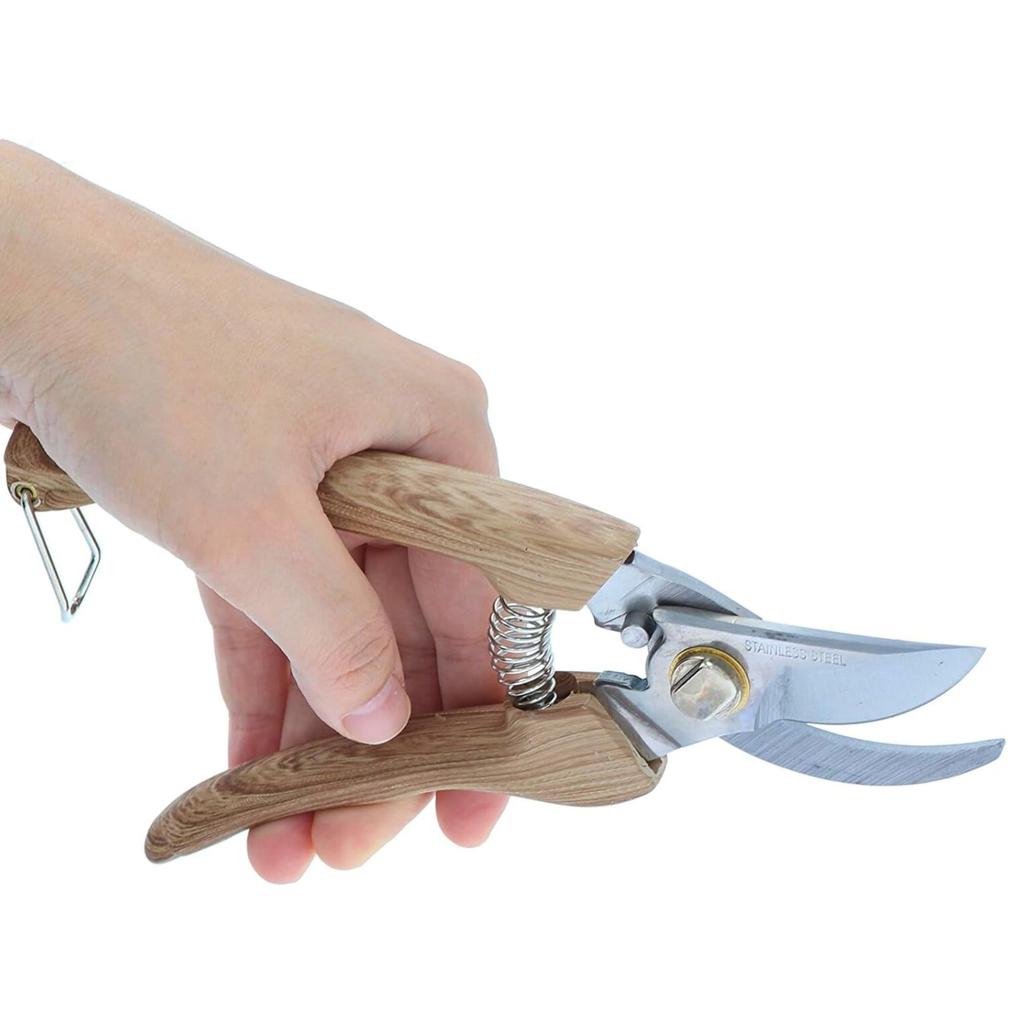 Секатор Takagi WOODY TASTE из нержавеющей стали для узких мест, простой в использовании для резки ветвей диаметром примерно 10 мм, для молодых ветвей, женский, 165 мм,