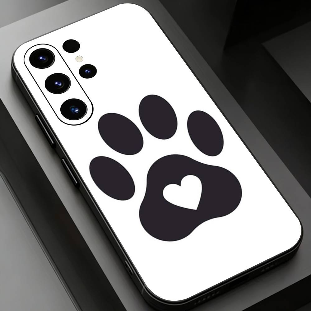 Dog Paw Phone Case for Samsung Galaxy S20,23 Ultra S24,22 Plus S25,26,21FE TPU Cover