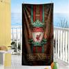 Liverpool Team Customized Name Beach Towel Soft Durable Quickdry Suitable For Swimming Gym Camping Yoga Vacation