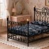 Dollhouse Double Bed 1:12 Scale Miniature with Mattress Wroughtintricate