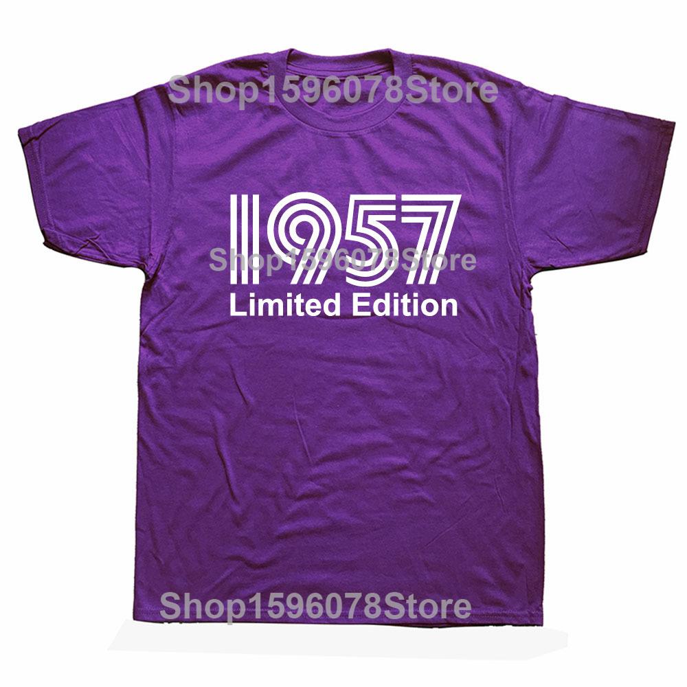 1957 Limited Edition Funny Graphic T-Shirt Mens Summer Style Fashion Short Sleeves Streetwear T Shirts