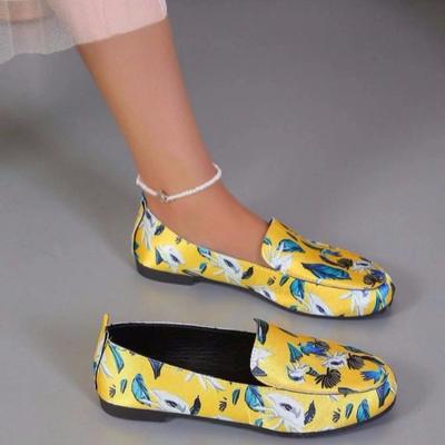 Женские туфли на плоской подошве с круглым носком, дышащие, повседневные туфли на плоской подошве, офисная женская обувь, весна и осень 2024, большой размер 35-41, туфли на плоской подошве