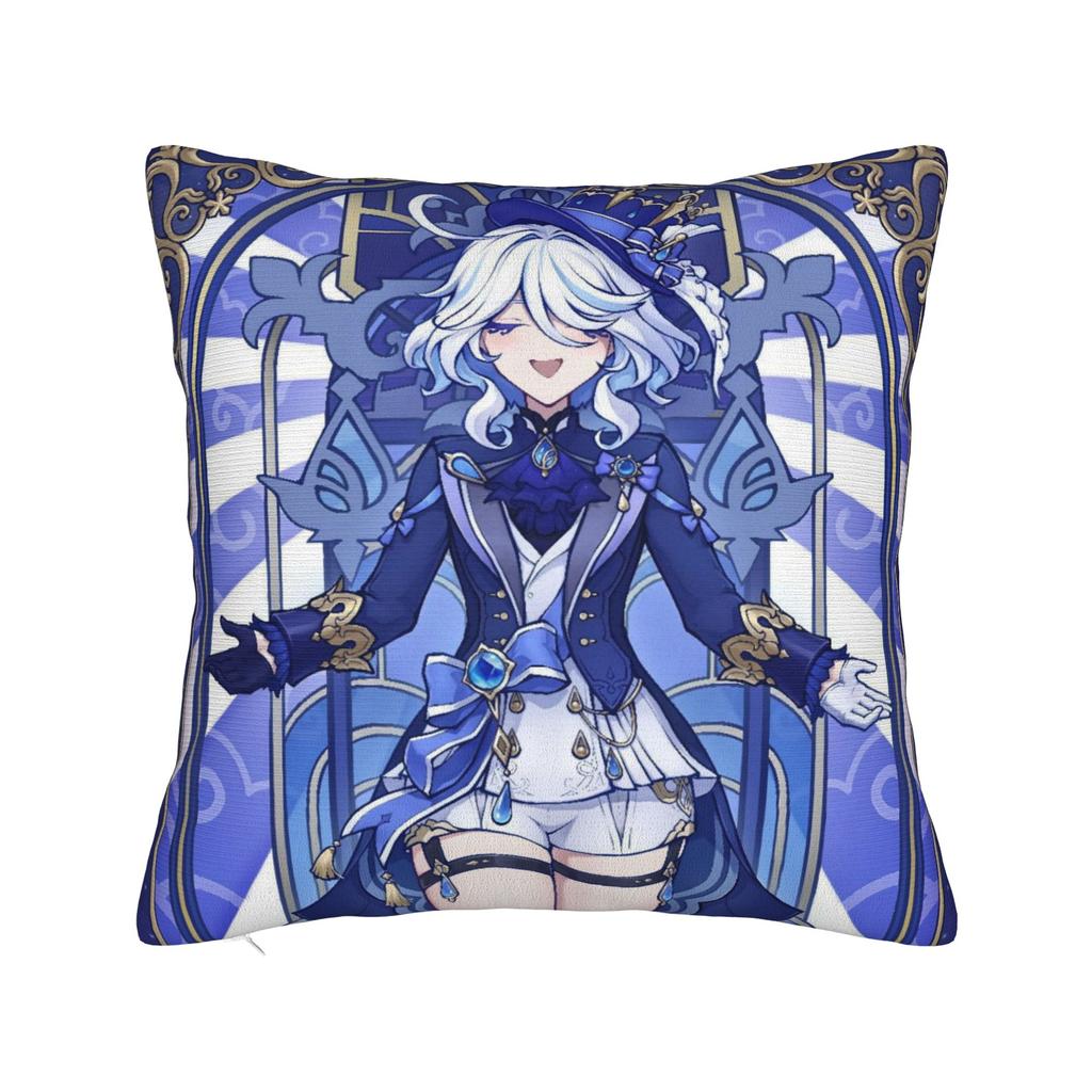 Furina Genshin Impact Game Pillowcase Printing Fabric Cushion Cover Gift Throw Pillow Case Cover Chair Drop Shipping 45X45Cm