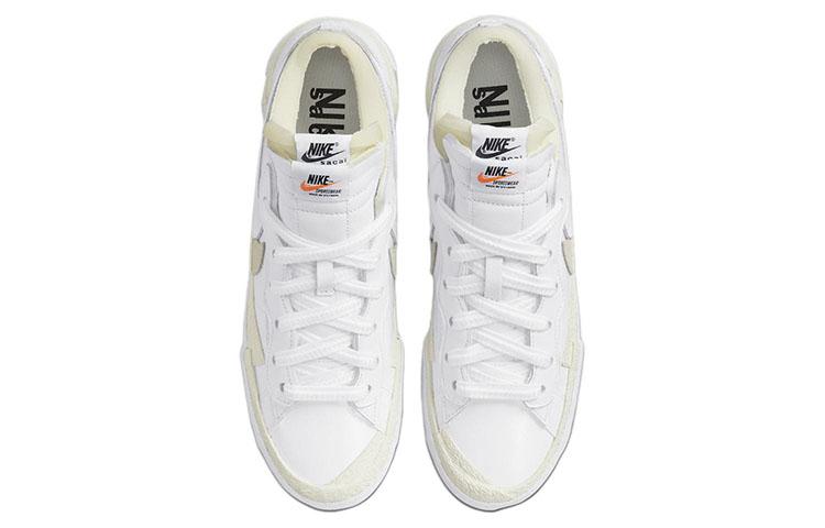 Nike Кроссовки Blazer Low Sacai Белая лакированная кожа DM6443-100