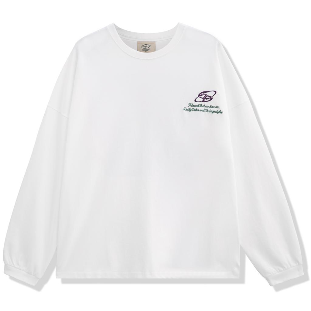 GUBIN Flower Pattern Logo Long Sleeve