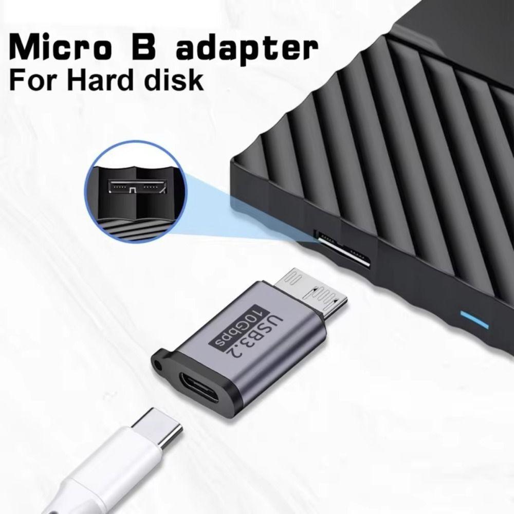 USB3.0 Micro B Adapter High Speed Type-C USB3.0 Micro B Connector Type C Female Adapter Laptop