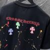 8965 CHROME HEARTS Лето 2026 Новая Высококачественная Хлопковая Свободная Футболка Большого Размера с Круглым Вырезом для Мужчин и Женщин Футболка для Пары