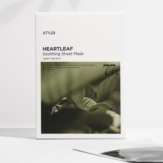 (корейская косметика) Anua Eoseongcho 77 Успокаивающая тканевая маска (10 шт.)