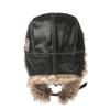 Winter Thickened Thunderbolt Hat Leather Ear Protection Cycling Cap Men's Winter Hat Leather Cap Wind and Snow Cap