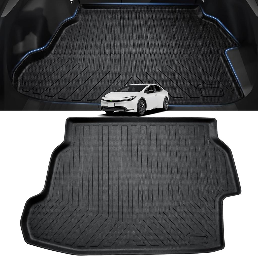 Mixsuper Toyota New Prius 60 Series 3D Luggage Mat Without Spare Tire Trunk Mat Luggage Tray Designed Specifically for the Car Model PRIUS60 MXWH60