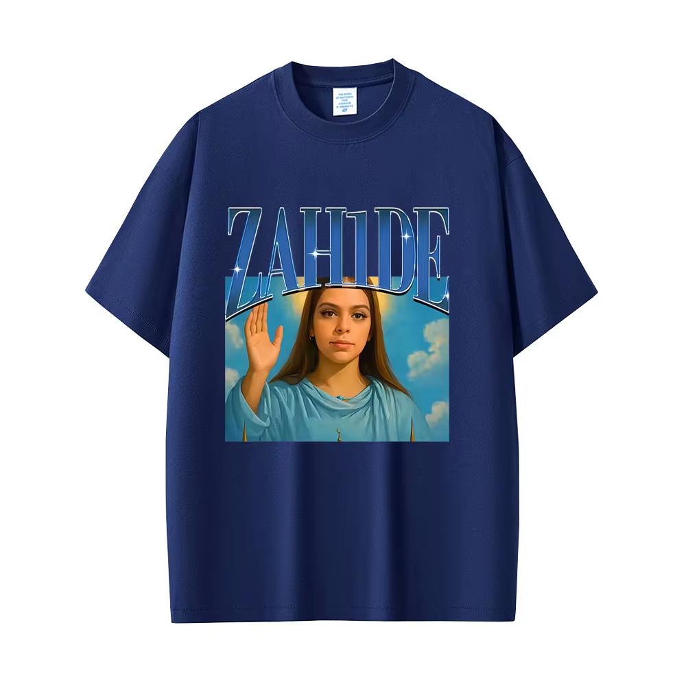 Singer Zahide Jesus Funny Graphic T Shirts Men Women Fashion Casual Cotton Short Sleeve T-shirts Y2k Gothic Cotton Oversized T-shirts