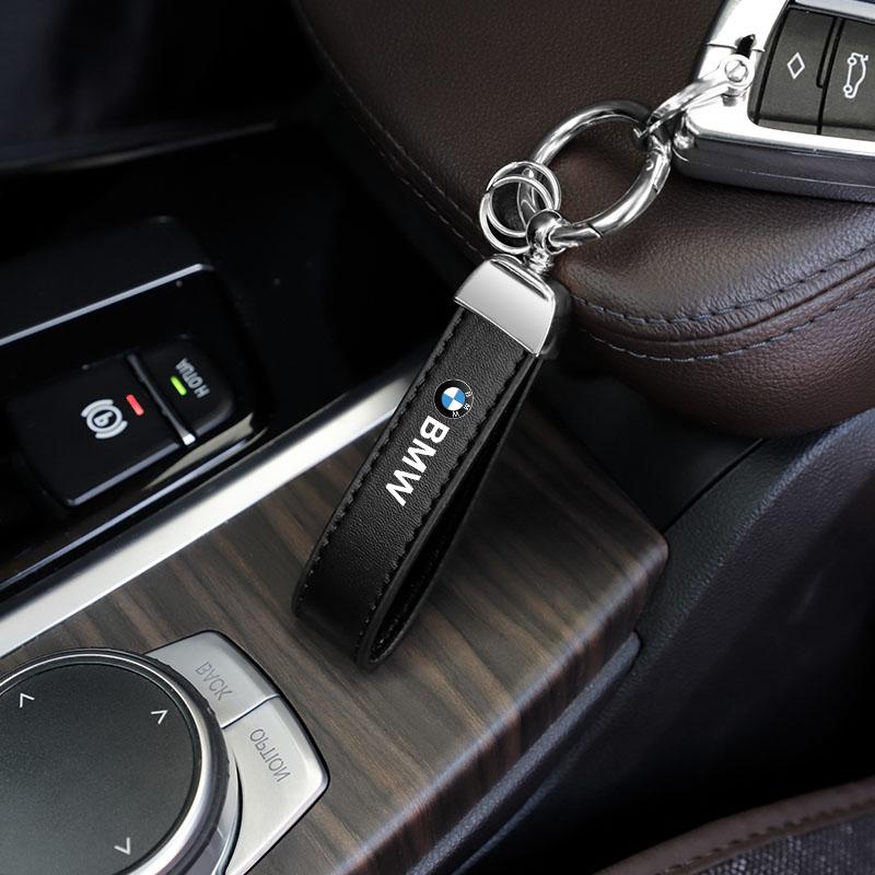 Кожаный брелок с эмблемой автомобиля, аксессуары для ключей авто Для BMW G30 G32 G01 M3 M4 M5 G42 G30 G02 G05 G06 G07 G26 G23 G22 F40 F20 G08 X1