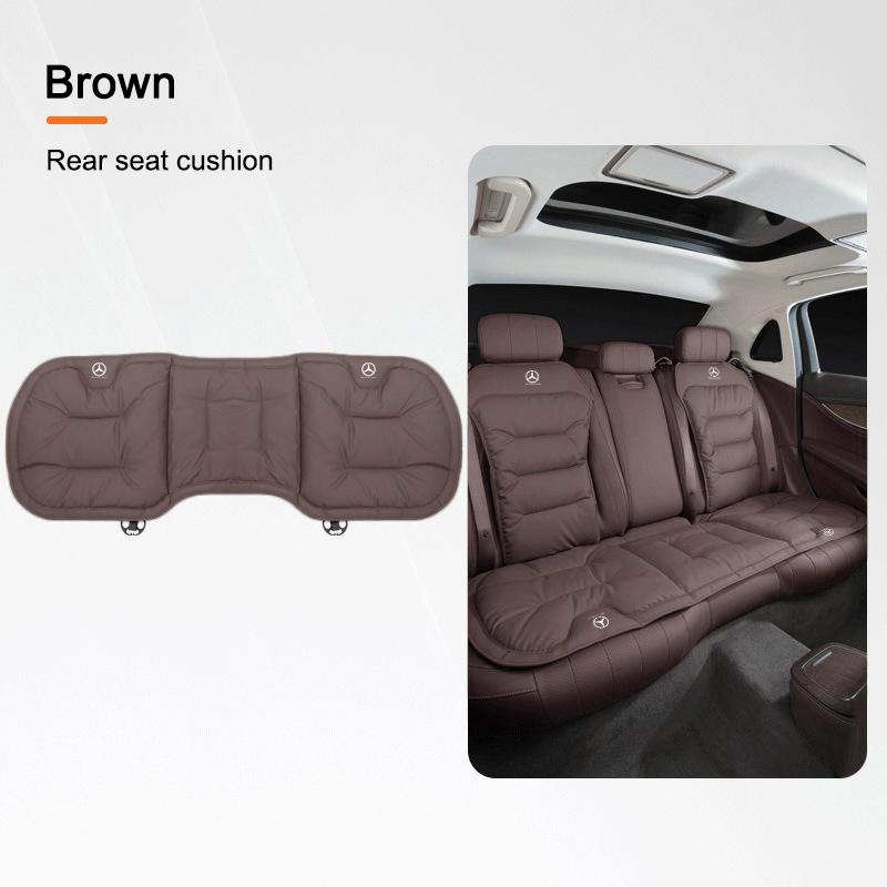 XKJ1 Car Breathable Seat Plush Cushion Velvet Pad Rear Seat Cover For Mercedes Benz GLC CLE CLA GLB GLS W177 W205 W213 W222 Stickers