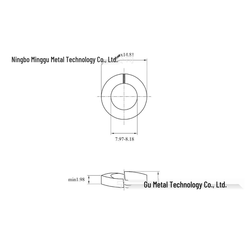8x10x1/4~1-1/2" Оцинкованные Черненые Пружинные Шайбы Гровера, Высокопрочные, Противооткручивающиеся, Стандарты США и Великобритании