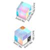 Funny Mixing Color Cube Sun Catcher Rainbow Crystal Cubes Optical Dispersion Prism  Office
