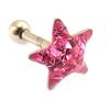 [L4472] - Micro Barbell 'Star' Pink (tragus)