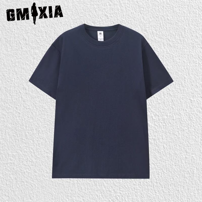 GMXIA Хлопковая футболка с коротким рукавом, мужская модная свободная рубашка с половиной рукава, сострадательная рубашка с принтом