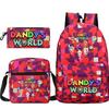 Новый мерч по игре Dandy's world, мультяшный принт, детский рюкзак, трансграничный, большой вместимости, студенческий школьный рюкзак