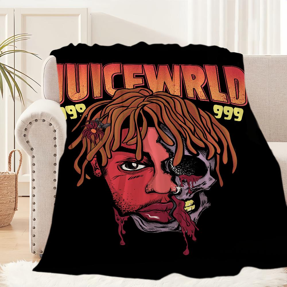 Рэпер Хип-Хоп J-Juice W-WRLD Плед Плед для Дивана Софы Путешествия Дома Похода Пикника Постельное Белье Фланелевый Плед подарок на день рождения