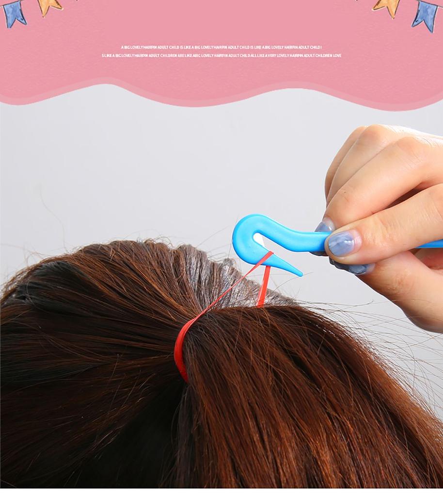 Kids Hair Care Braiders Rubber Band Cutting Hair Bands Rubber Cutter Styling Tool Hair Accessories