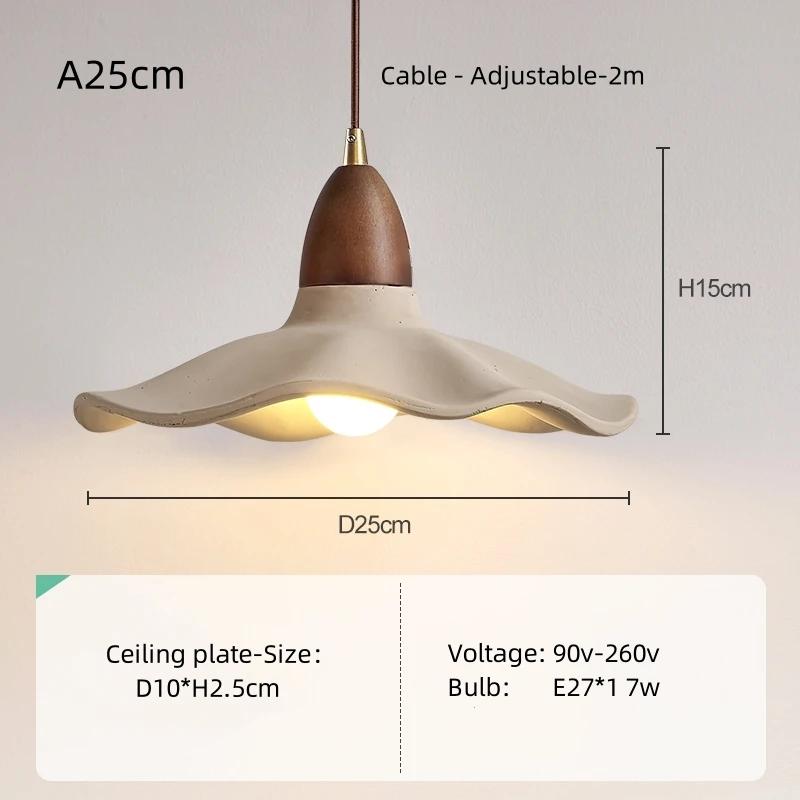 Спальня домашний ресторан светодиодный подвесной светильник в скандинавском стиле креативный кремовый стиль современное искусство средневековое освещение прикроватная лампа Wabi Sabi