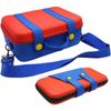 Switch Travel Storage Case with Sub-Case 2 In 1 Mario Deluxe Protective Hard Shell Carrying-All Pouch,All Accessories 26 Game Cartridges Messenger Bag